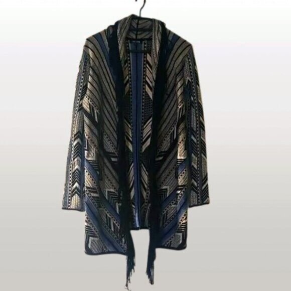 NIC + ZOE Open Knit Cardigan with Fringe - size XS - Picture 2 of 8